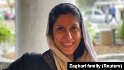 Nazanin Zaghari-Ratcliffe poses for a photo after she was released from house arrest in Tehran on March 7.