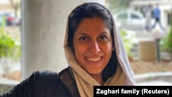 Nazanin Zaghari-Ratcliffe poses for a photo after she was released from house arrest in Tehran on March 7.