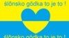 Сілезький плакат, який пропагує сілезьку говірку: «Сілезька мова – це саме те!». Жовто-блакитні барви – це традиційні кольори Сілезії