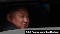 Kim Jong Un la sosirea la gara Dong Dang la frontiera dintre Vietnam și China, 26 februarie 2019