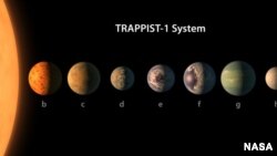 TRAPPIST-1 йолдызы планеталары