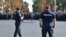 Cordoane de poliţie în timpul protestelor din 26 şi 27 august