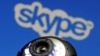 Bosnia-Herzegovina - A web camera is seen in front of a Skype logo in this photo illustration taken in Zenica, May 26, 2015. 