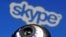 Bosnia-Herzegovina - A web camera is seen in front of a Skype logo in this photo illustration taken in Zenica, May 26, 2015. 
