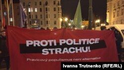 La protestul de la Praga împotriva extremei-drepte 