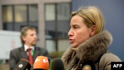 Shefja e BE-së pë politikë të jashtme, Federica Mogherini - Bruksel, 20 mars 