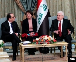 Франсуа Олланд встретился 2 января в Багдаде с президентом Ирака Фуадом Масудом