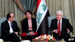Франсуа Олланд встретился 2 января в Багдаде с президентом Ирака Фуадом Масудом.