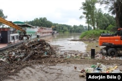 Egy-egy árhullám alatt így néz ki a Tisza-part Vásárosnaménynál