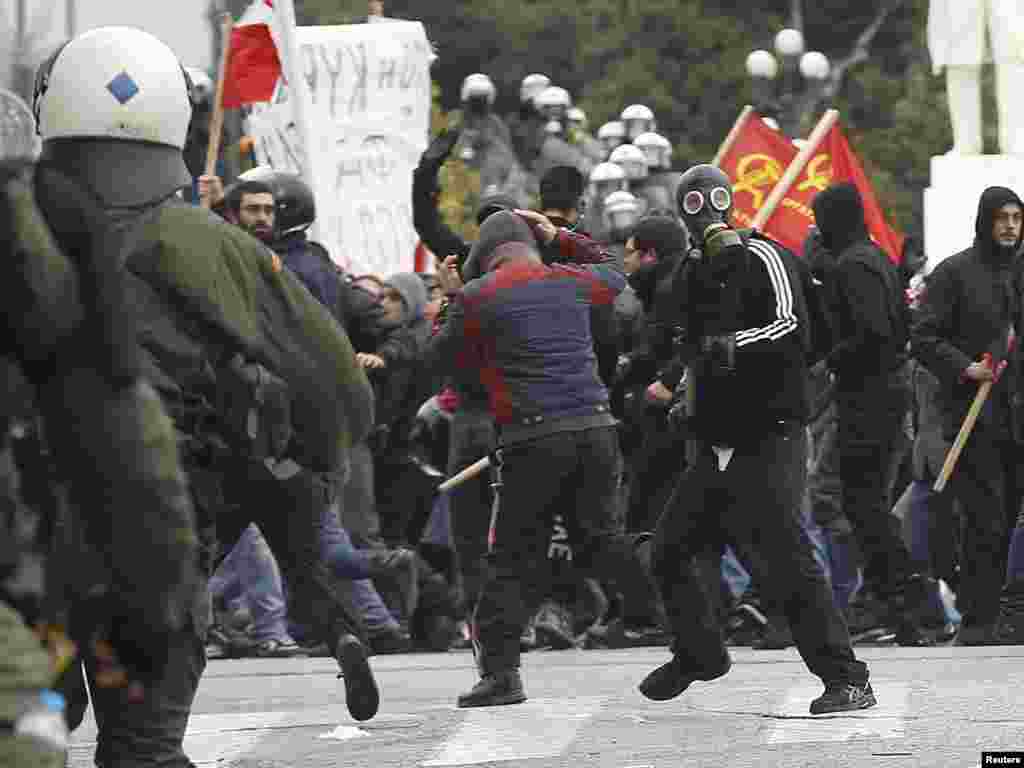 Neredi na ulicama Grčke 10. februara