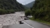Вышедшая из берегов река Риони смыла значительную часть автомагистрали
