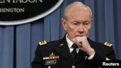 U.S. Chairman of the Joint Chiefs of Staff General Martin Dempsey said a task force would take about two years to ascertain what Snowden took. (file photo)