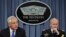 ԱՄՆ-ի պաշտպանության նախարար Չաք Հեյգել (ձախից) և ԶՈւ միացյալ շտաբների պետերի խորհրդի նախագահ Մարթին Դեմփսի, արխիվ