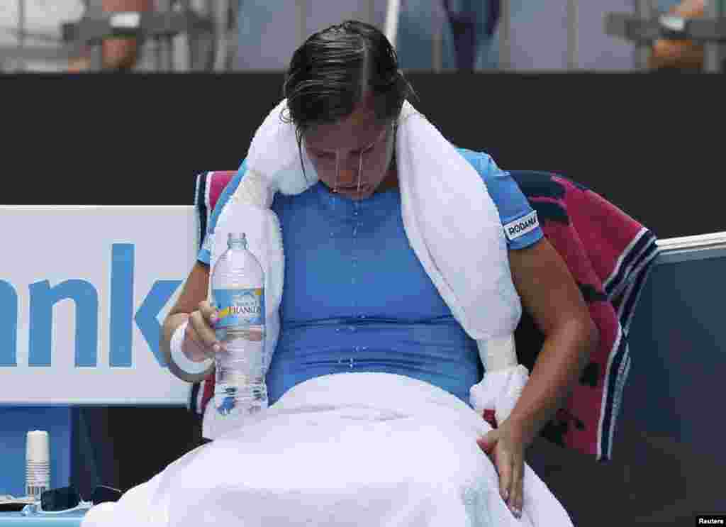 Belgijska teniserka Kristen Flipkens, Melbourne, 15. januar 2014. Foto: REUTERS / Bobby Yip