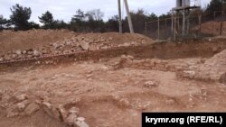 Фрагмент археологических раскопок на территории хоры Херсонеса (надел 149)