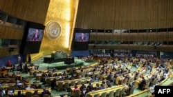 آنتونیو گوترش دبیر کل سازمان ملل متحد در نشست افتتاحیه کنفرانس بازبینی اجرای اِن‌پی‌تی