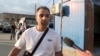 Iran / Armenia - border crossing - Iranian Amir Nikki leaving the country amid conflict with Israel - screen grab