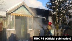 Пажар у Зялёным Востраве