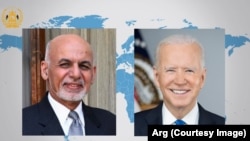 Afghan President Ashraf Ghani and U.S. President Joe Biden (file photo)