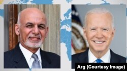 جوبایدن رئیس جمهور امریکا و محمداشرف غنی رئیس جمهور افغانستان