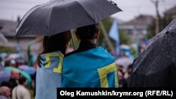 Crimean Tatar people mourning rally on May 18 in Simferopol 