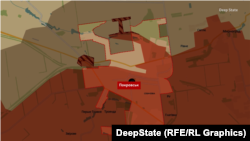 Покровськ на мапі DeepState станом на 14 січня 2026 року