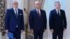 Csaba Astalos (în stânga), Mihai Busuioc şi Dacian Dragoş sunt, începând de duminică, 13 iulie, cei trei noi judecători ai Curţii Constituţionale.