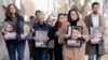 Lithuania - Picket near the Belarusian Embassy in Vilnius on the second anniversary of Siarhiej Tsikhanouski's incommunicado 