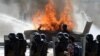 Armenia -- Riot police practice practice crowd dispersal at the Arzni airfield, 13Sep2014.