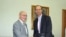 Jovan Krkobabić i šef Delegacije IMF-a Albert Jeager u Beogradu, avgust 2009