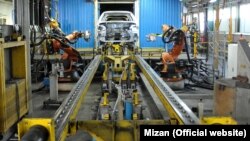 Production line at Iran Khodro car factory in Tehran. File photo