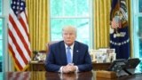 US President Donald Trump speaks during a meeting with advisors about fentanyl in the Oval Office of the White House in Washington, DC on June 25, 2019.