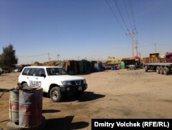 Автомобиль UNAMID – миссии ООН в Дарфуре