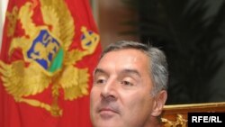 Montenegro's Prime Minister Milo Djukanovic