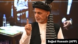 Afghan President Ashraf Ghani at the Afghan presidential palace in Kabul in early August.