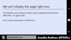 Azadliq.org mobil telefonda da blok olunur. 29mart2017