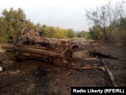 Новосветловка после боев. 2014 год