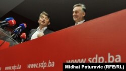 Željko Komšić i Zlatko Lagumžija saopštavaju da je SDP odbio Komšićevu ostavku