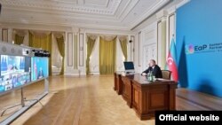 Şərq Tərəfdaşlığı ölkələrinin videokonfrans formatında Sammiti, İlham Əliyev tədbirə qoşulub, 18 iyun 2020