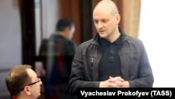 Опозиційний активіст Сергій Удальцов, звинувачуваний в організації «масових заворушень» 6 травня 2012 року