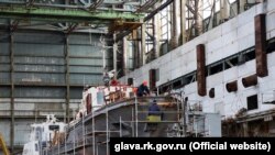 Строительство судна на заводе «Море», 2016 год. Архивное фото