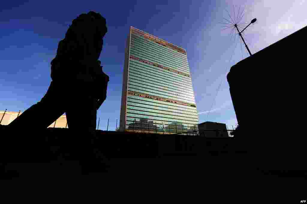 The UN building in New York