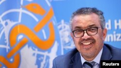 Tedros Adhanom Ghebreyesus, glavni direktor Svjetske zdravstvene organizacije (WHO), tokom konferencije za novinare u Ženevi, Švicarska, 20. decembra 2021.