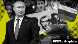 Владимир Путин и «русский мир». Коллаж