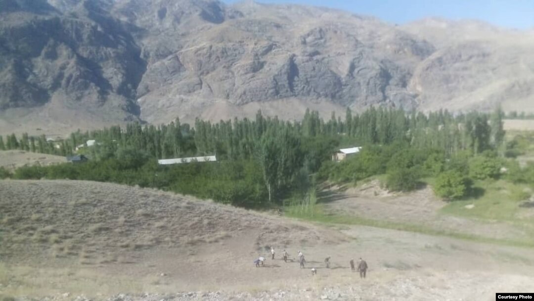 A village in Tajikistan's Chorkuh district.