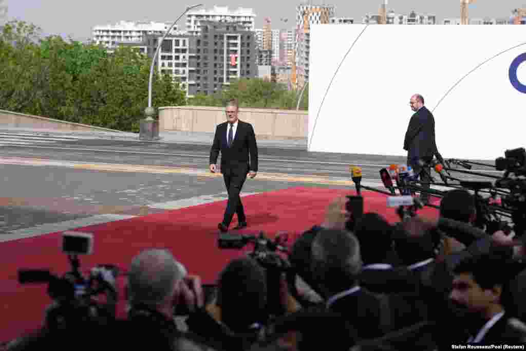 UK Prime Minister Keir Starmer arrives for the eighth summit of the European Political Community in Armenia on May 4.The European Political Community (EPC) is a grouping of all European states minus Belarus, Russia, and the Vatican.