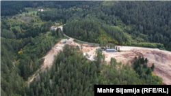 Klizište na Trebeviću ugrožava sarajevsko naselje. Planina Trebević i naselje Širokača, Sarajevo, Bosna i Hercegovina, 9. oktobar 2024. 