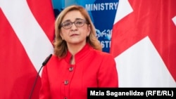 Outgoing Georgian Foreign Minister Tamar Beruchashvili (file photo)