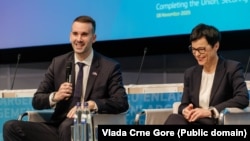 Premijer Crne Gore Milojko Spajić i evropska komesarka za proširenje Marta Kos, 18. novembar 2025. 