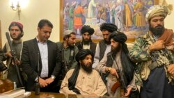 افراد گروه طالبان در ارگ ریاست جمهوری